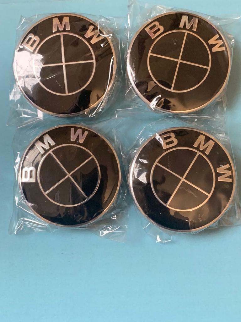 Bmw Alloy Wheel Hub Center Caps 56mm 60mm 68mm FULL BLACK