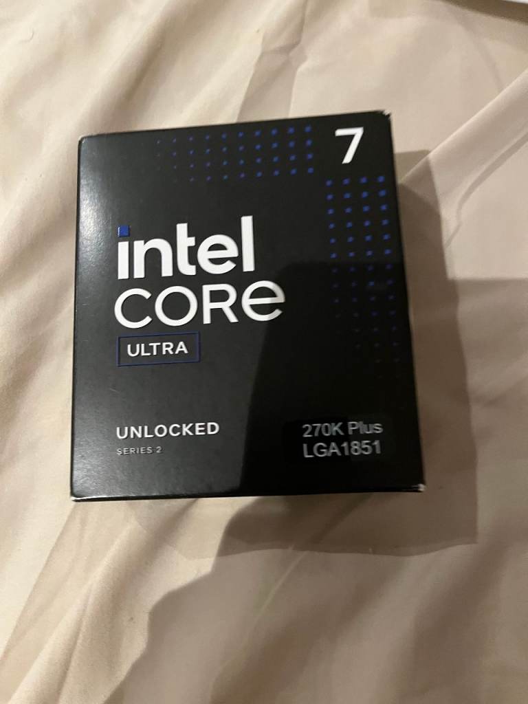 270k plus intel brand new boxed unopened