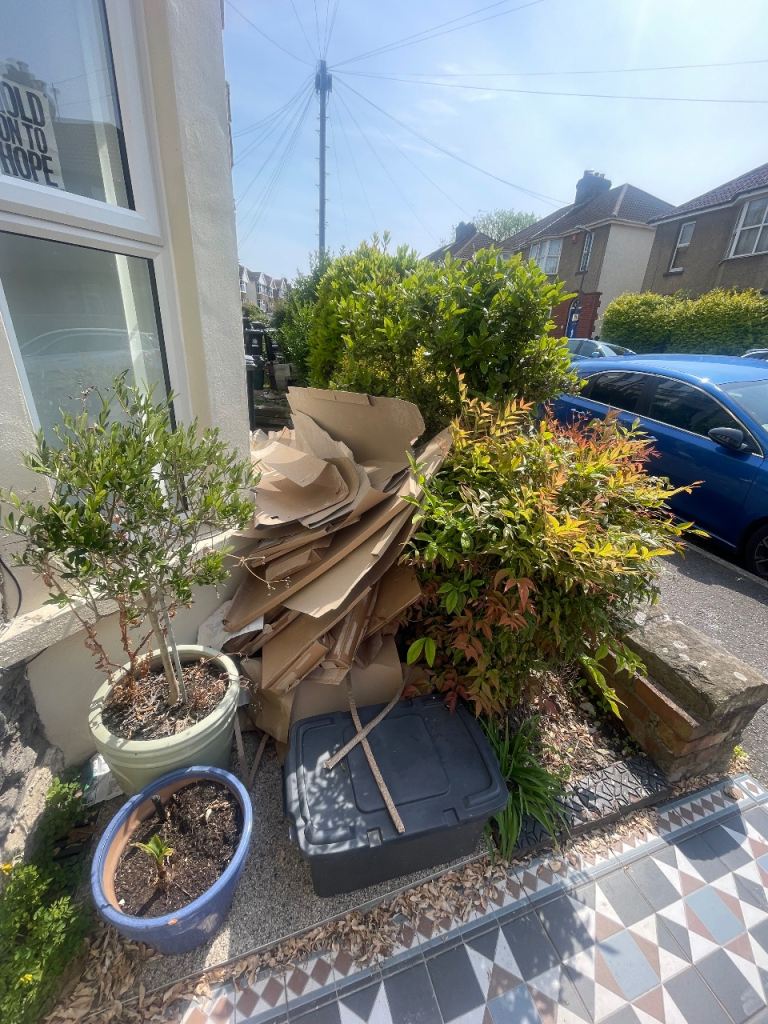 Cardboard for gardening