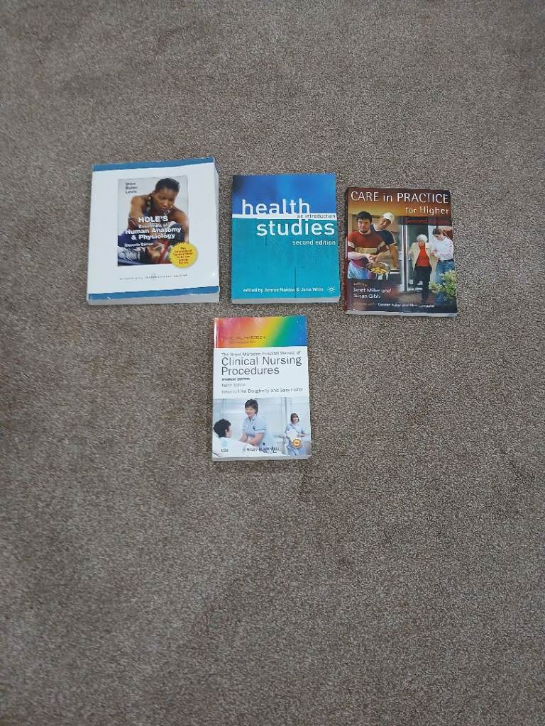 Health Studies & Nursing Textbooks – Good Condition