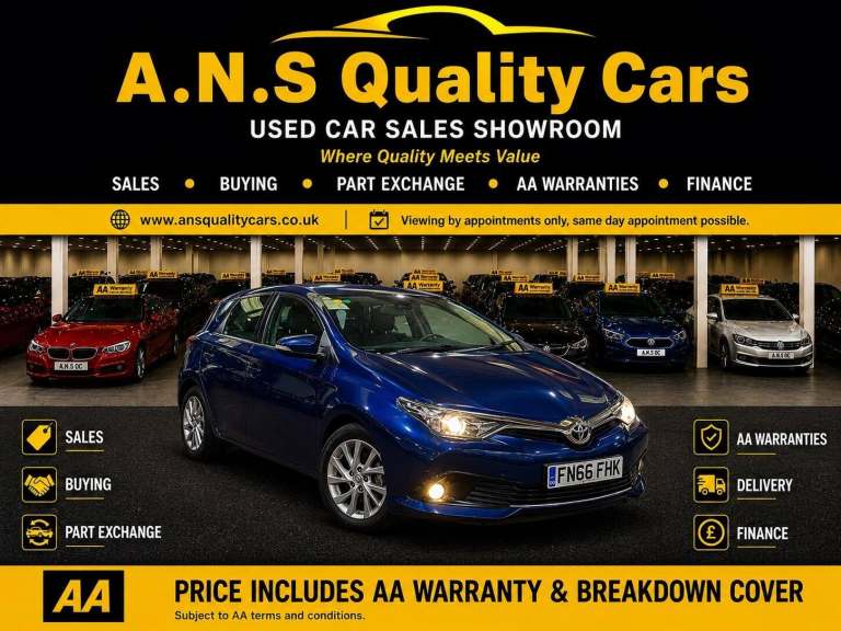 Toyota Auris 1.6 D-4D Business Edition Euro 6 (s/s) 5dr (Safety Sense) Diesel Manual