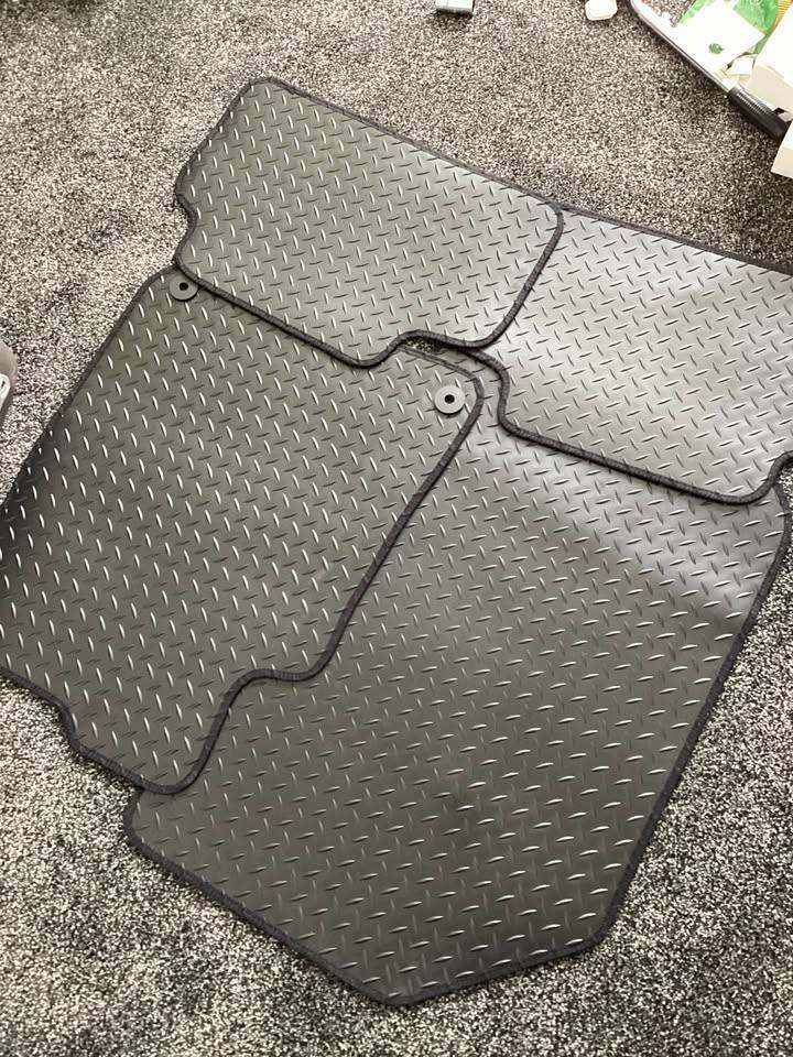 FSW Car Mats Fits 2014-2021 Peugeot 308 , 3mm Rubber, Black, 4 Piece