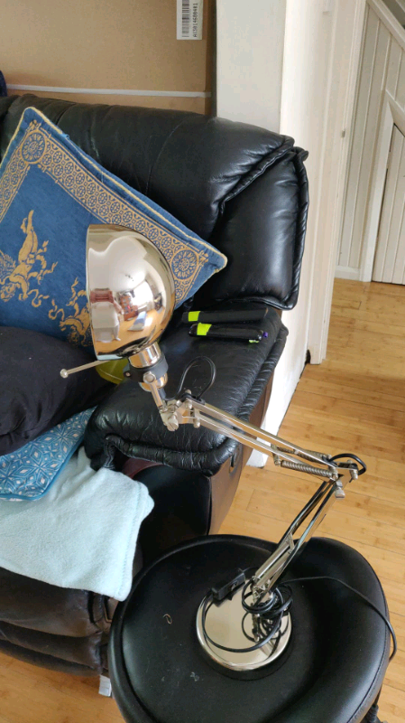 Chrome office desk light