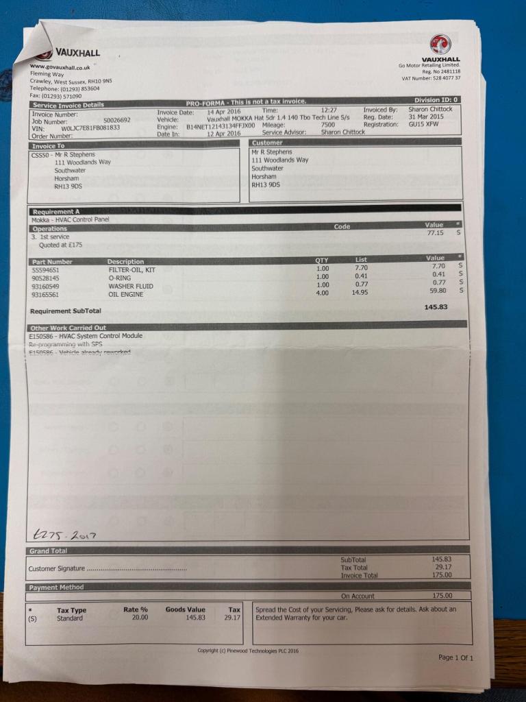 2015 Vauxhall Mokka 1.4T Tech Line 5dr HATCHBACK PETROL Manual