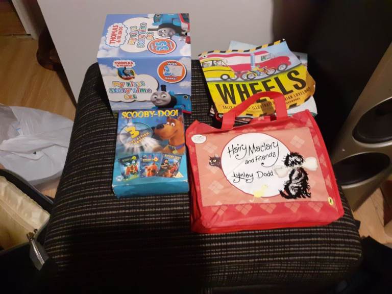 Childrens books and dvds 