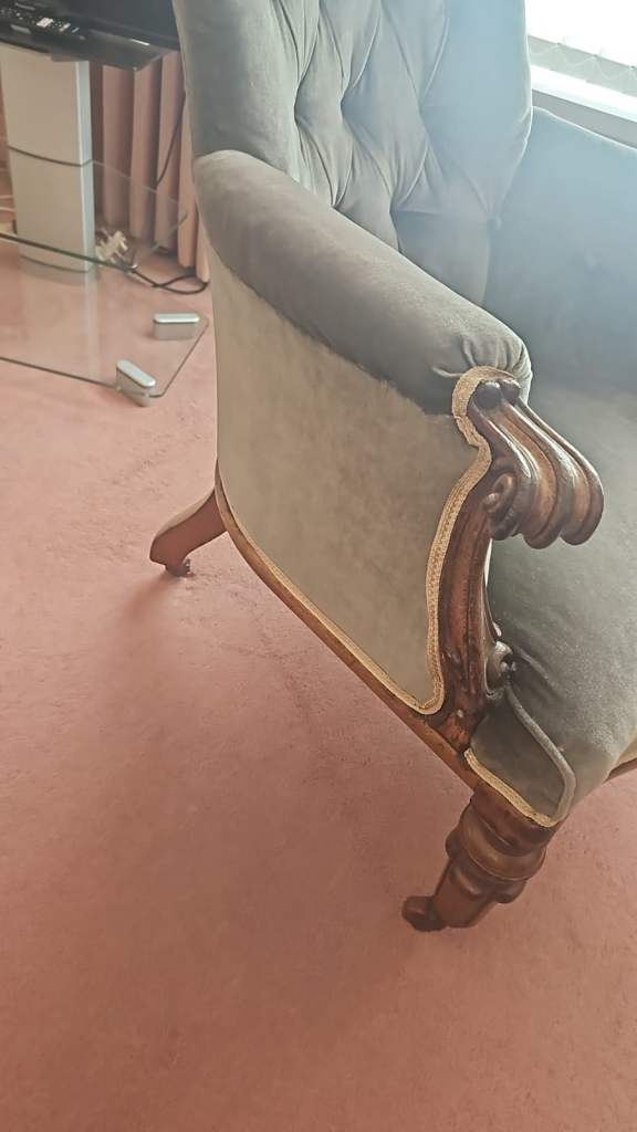 Vintage mahogany armchair