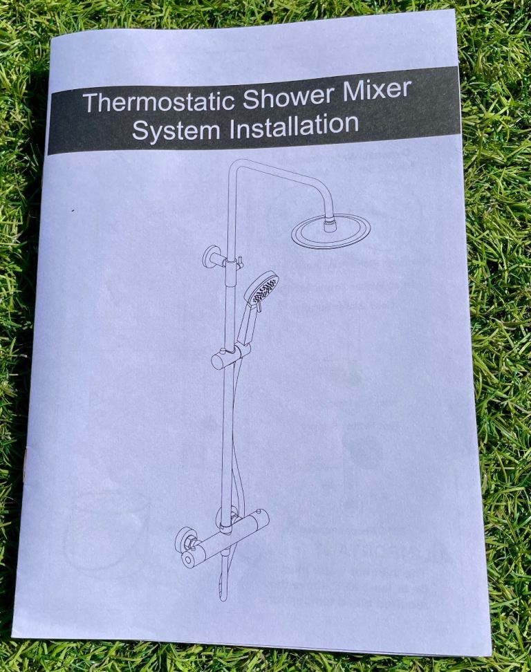 Gun metal grey thermostatic shower pack - Brand new