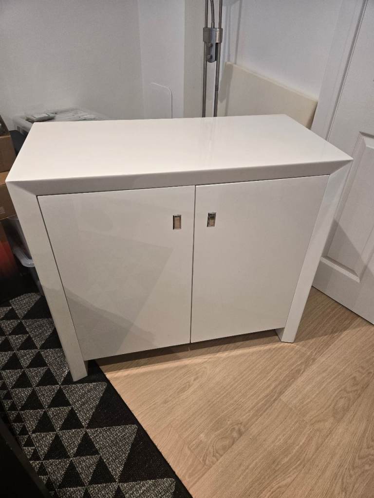 Gloss white sideboard