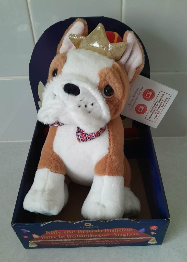 Billy the British Bulldog Microwavable Hottie - New with Tags