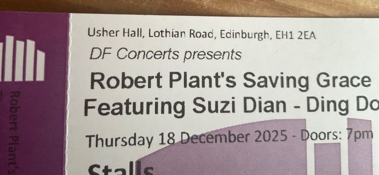 Robert Plant’s  ‘Saving Grace’ concert at Usher Hall