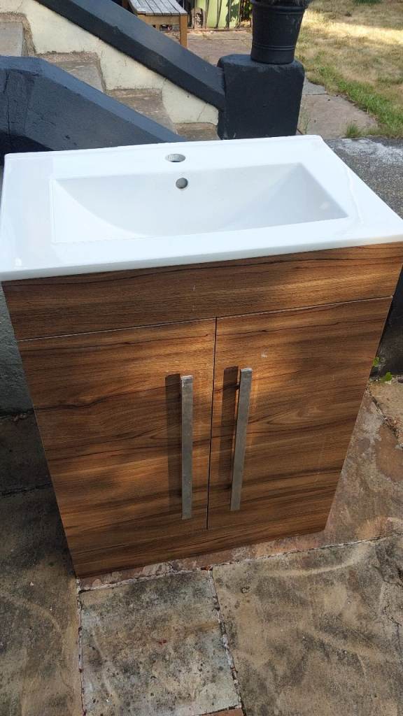 Bathroom Sink Cabinet with Basin – Good Condition