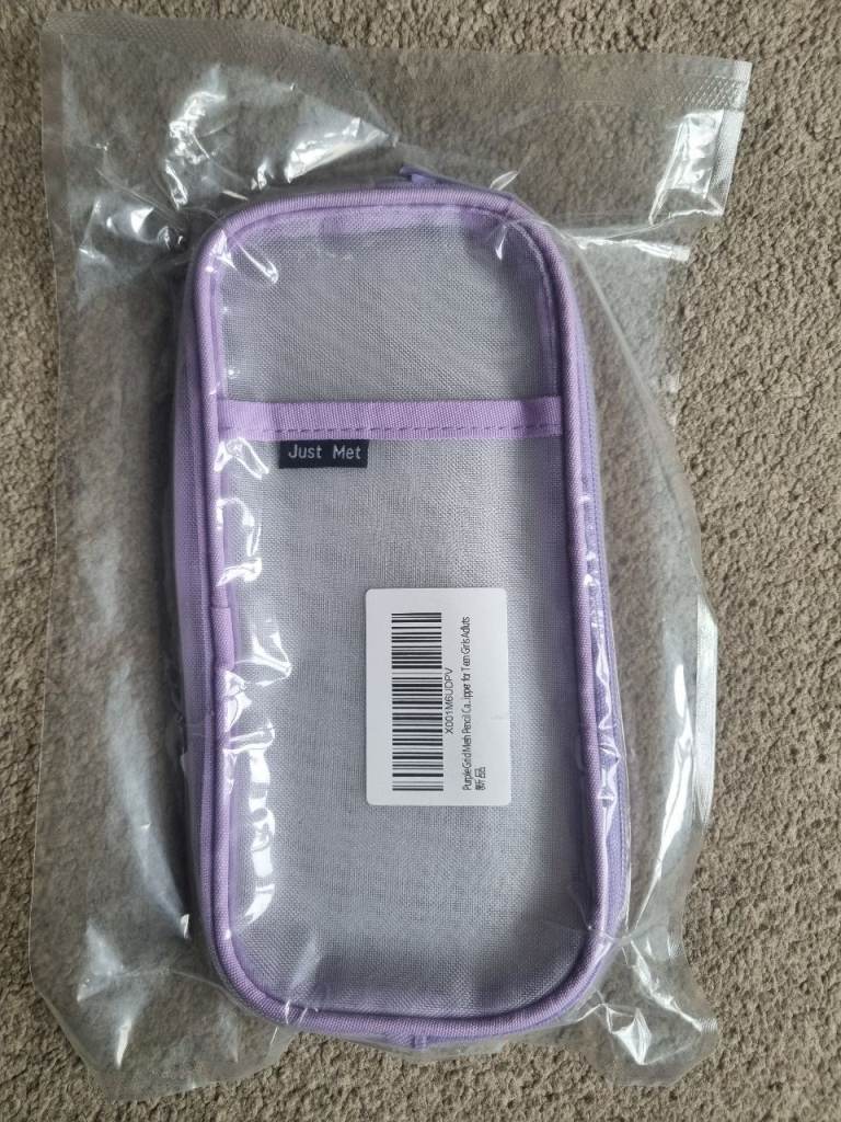 Just Met Clear Pencil Case