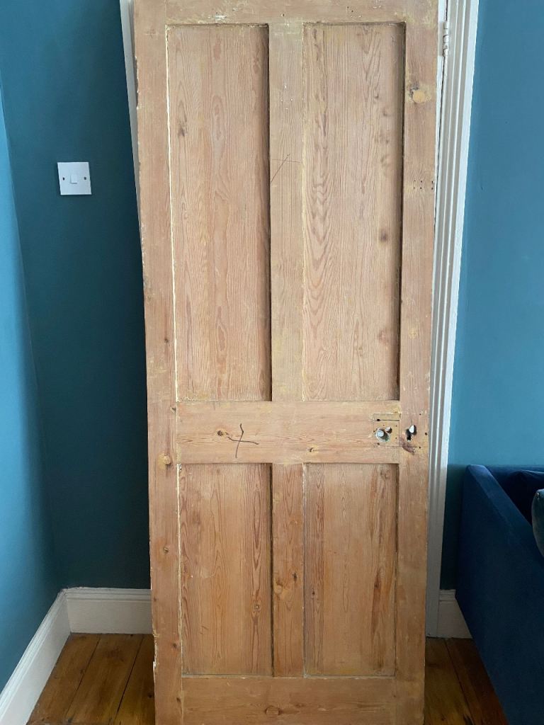 Victorian stripped internal door 