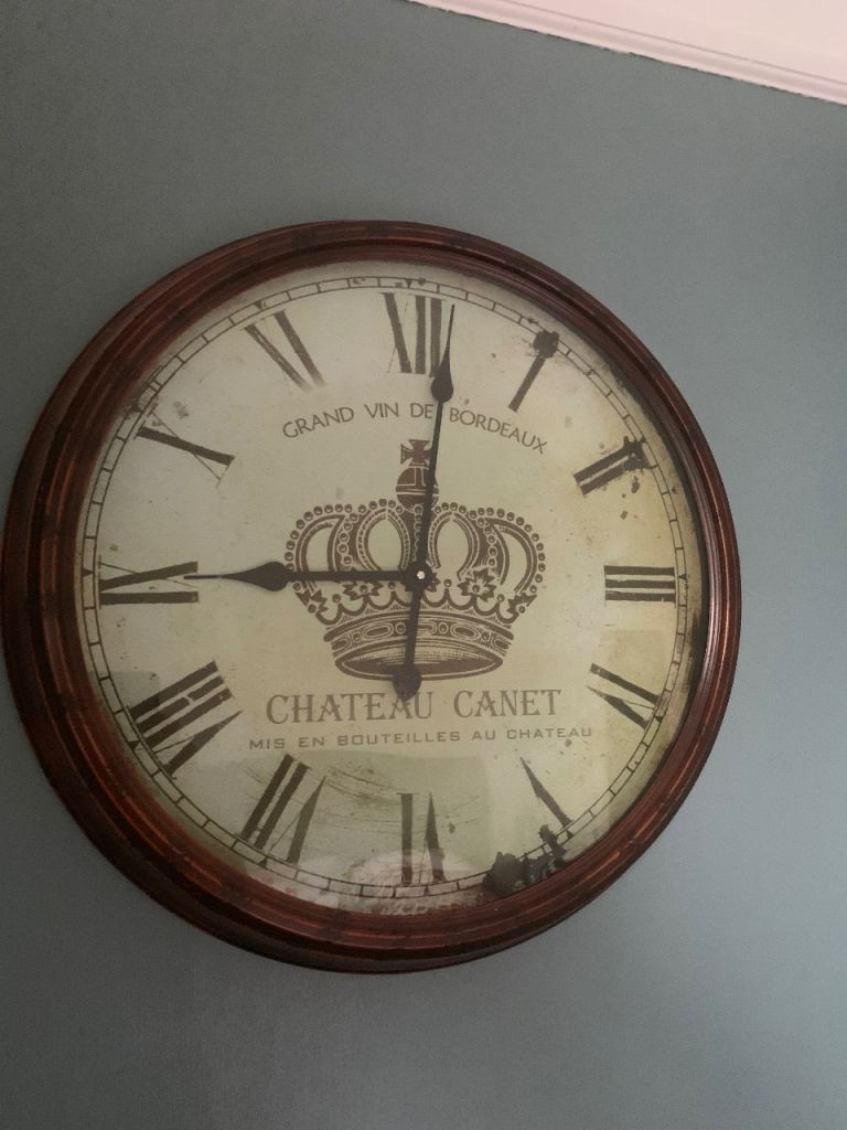 French cafe style clock