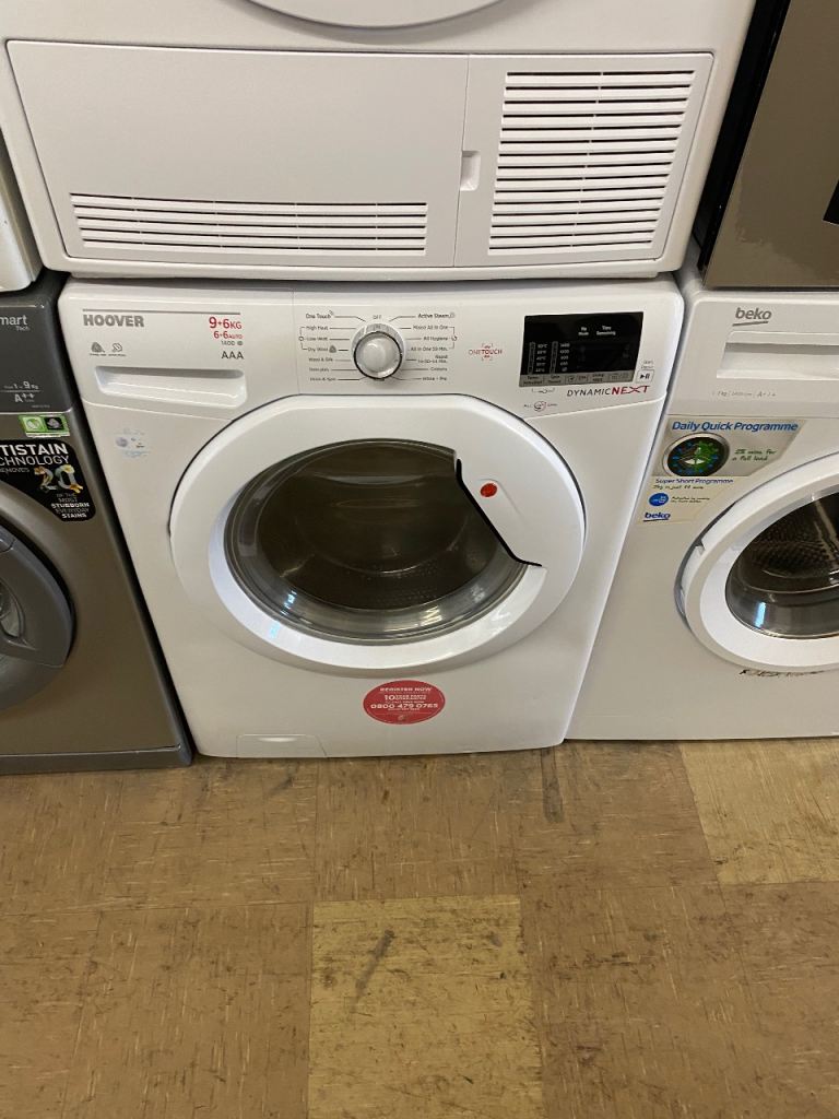 🚚✅WHITE HOOVER FAMILY SIZED WASHER DRYER COMBI £200 DELIVERY AVAILABLE 