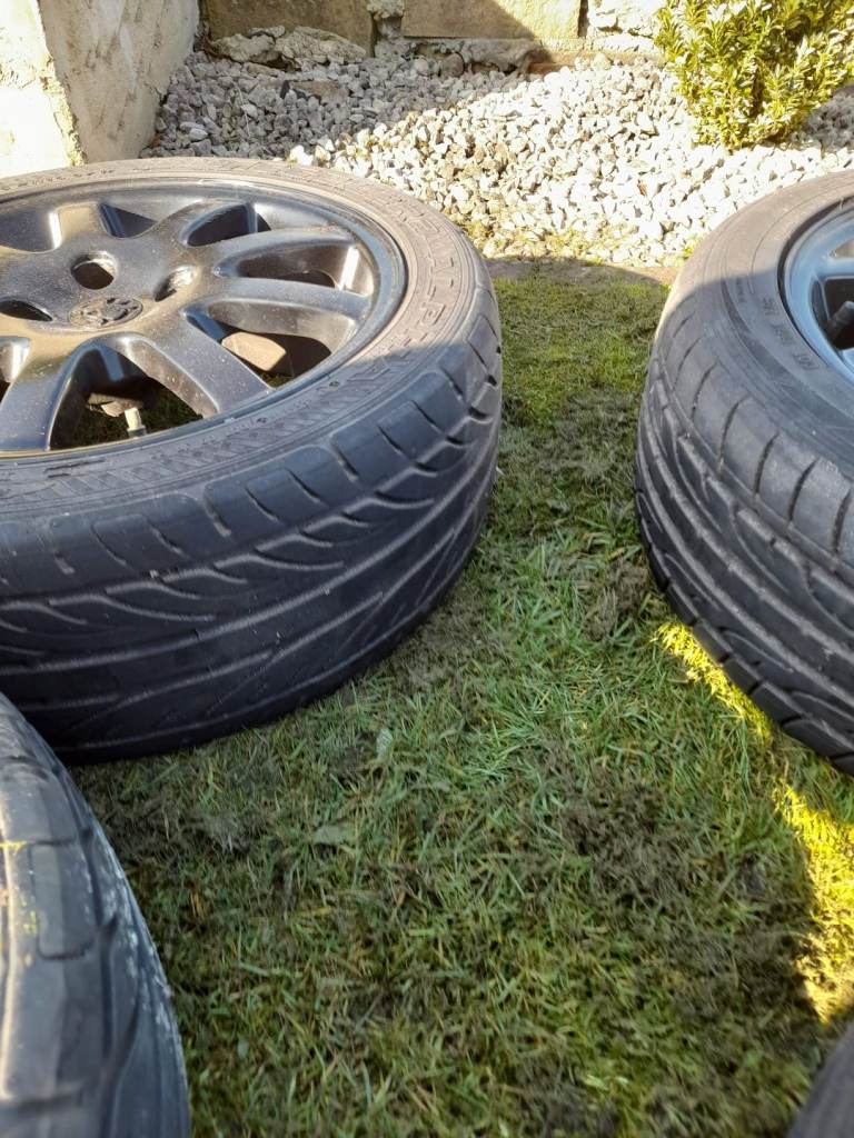 4x peugeot 206 gti alloy wheels 