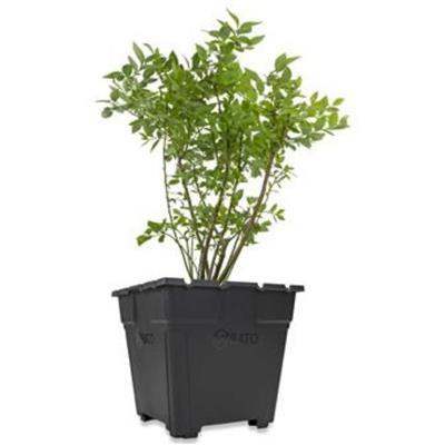 3 x 55l plastic plant pots with legs 
