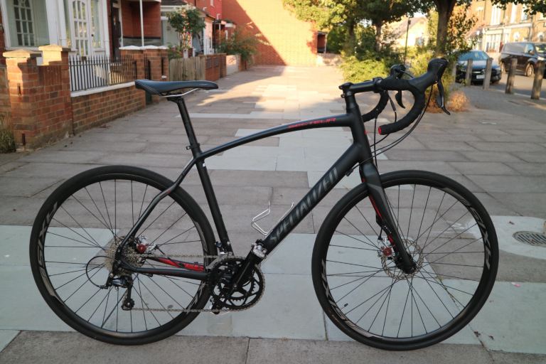 Specialized Secteur Large Road Bike (58cm) – Matt Black, Good Condition