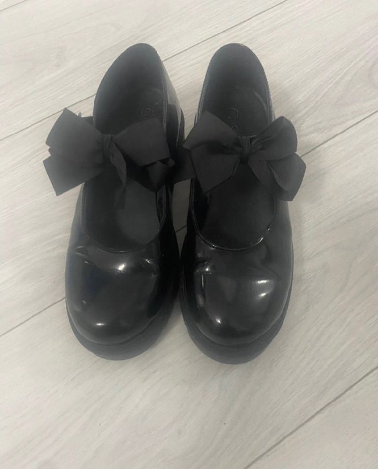 Kick Kori Mary Jane Bow in Black