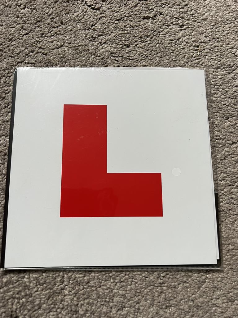 L Plates pack of 3 New unused Magnetic plates