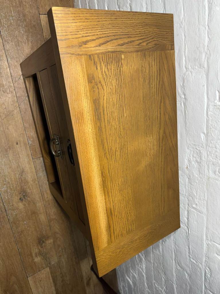 Solid oak lamp table with free local delivery 
