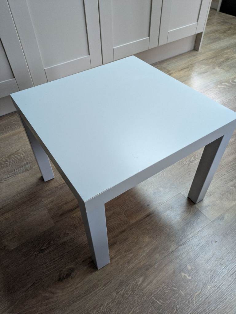 IKEA grey square side table coffee table