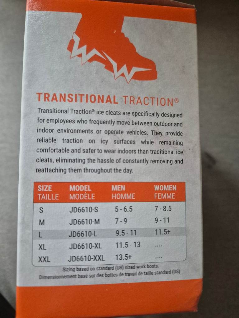 Winter Outdoor Ice Cleats for Walking, Hiking, Climbing - various sizes  