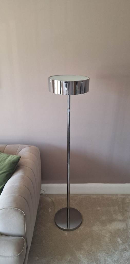 Silver floor lamp