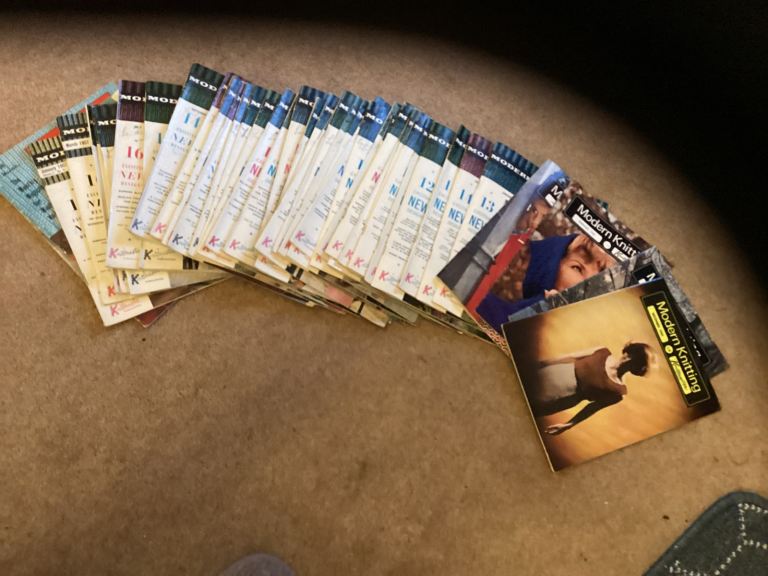 Vintage knitting machine pattern books