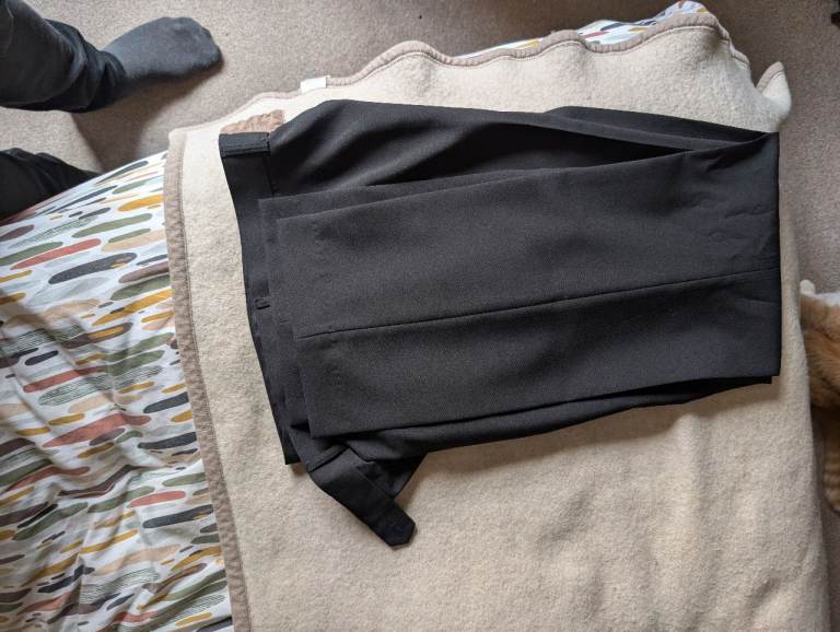 Black trousers for a suit