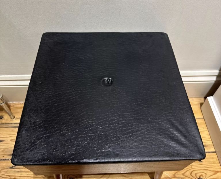 Sherborne Reg Des Sewing Box, Retro Box, Stool