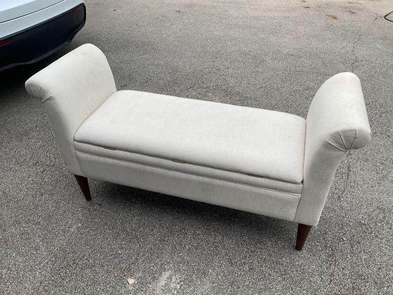 Double piano style chair / hallway chair and storage unit 