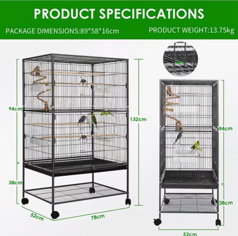 Large Bird Flight Cage 