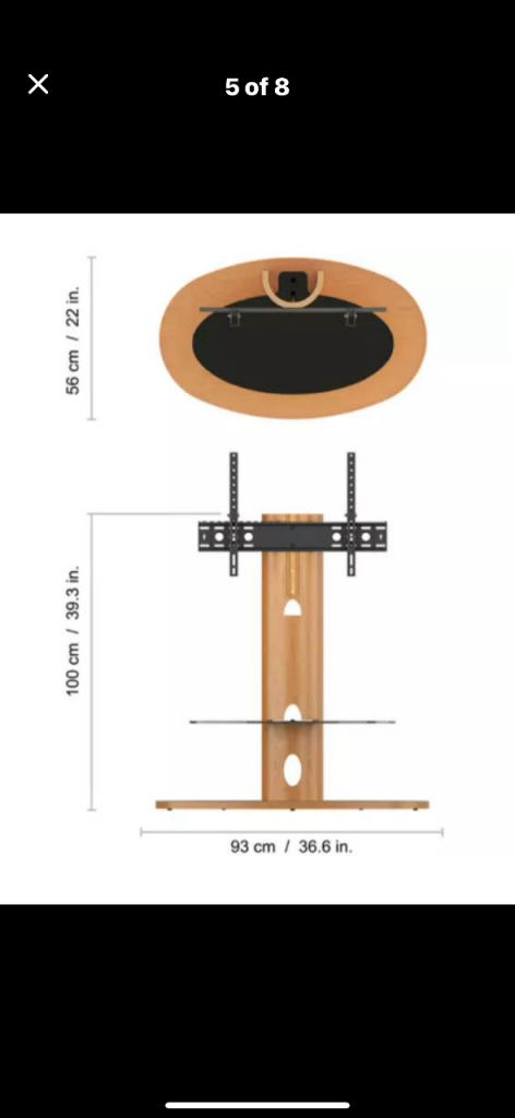 Stunning tv stand oval :) 