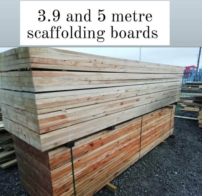 Timber scaffolding boards 