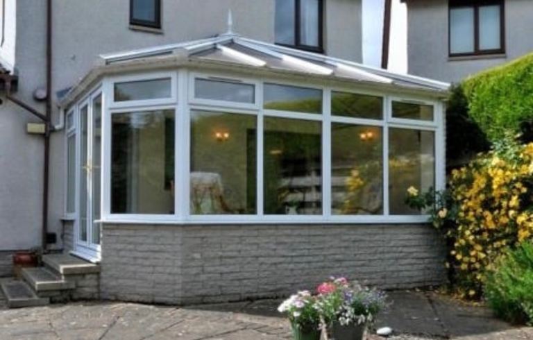 uPVC white external windows 