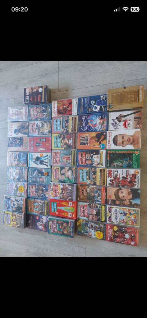 Huge dvd, vhs and book collection 
