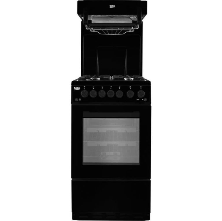 Beko Black Gas Cooker 