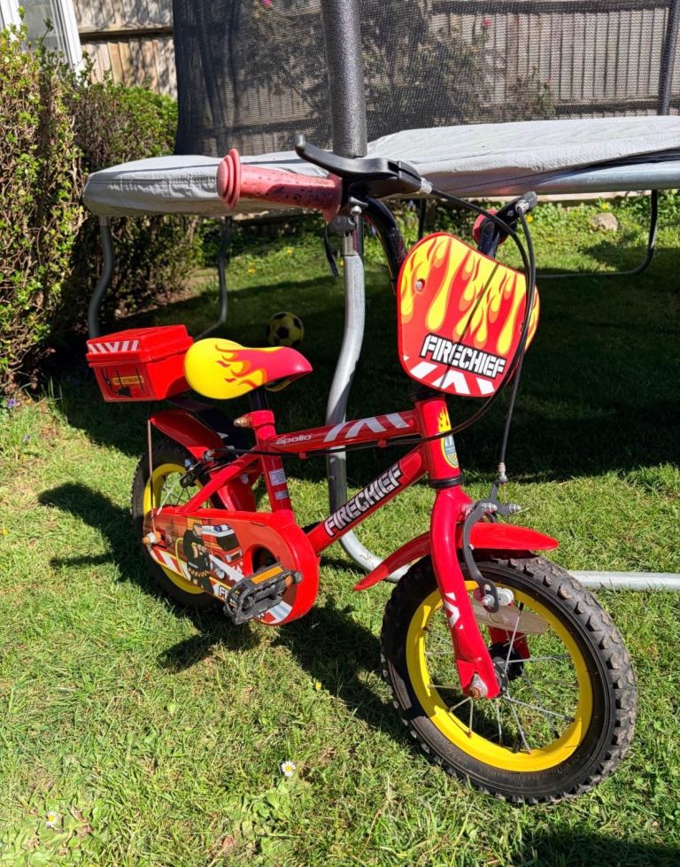 Kids 12inch fire chief bike