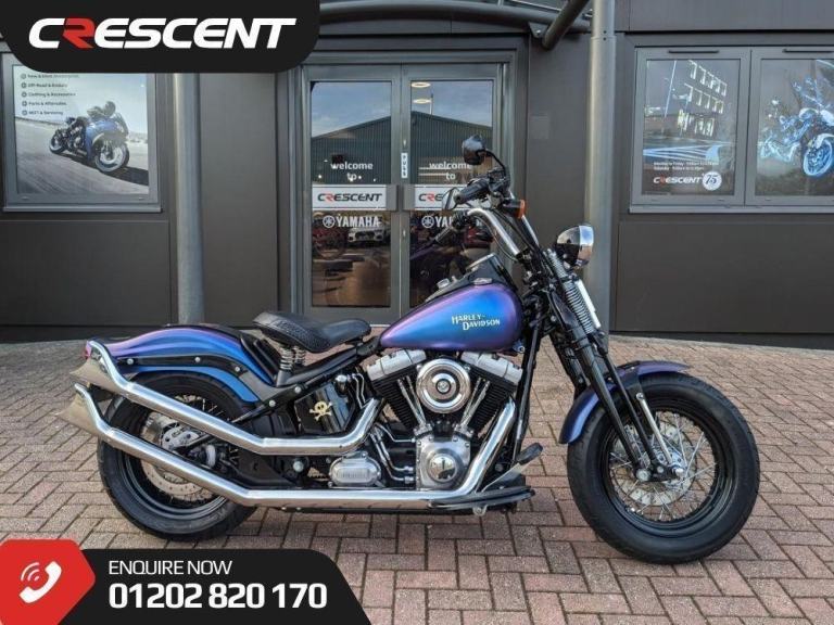 HARLEY-DAVIDSON FLSTSB CROSS BONES 96CI 2010 - SPRINGER - FISHTAIL PIPES - RARE