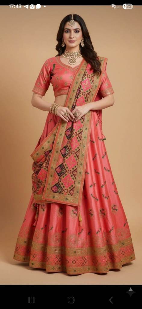 Banarasi perrot work heavy lehenga choli # indian Wear
