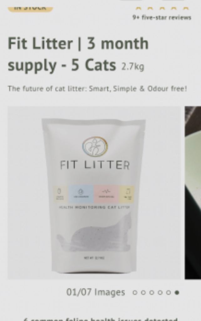 Box of cat litter