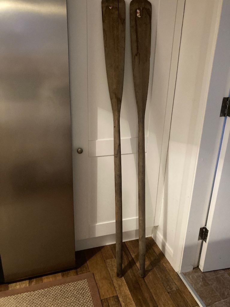Vintage Wooden Oars Shop Club Bar Props