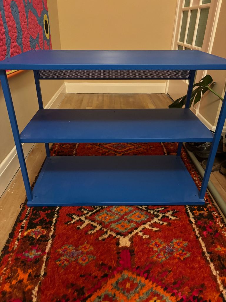 FREE - IKEA blue metal shelves