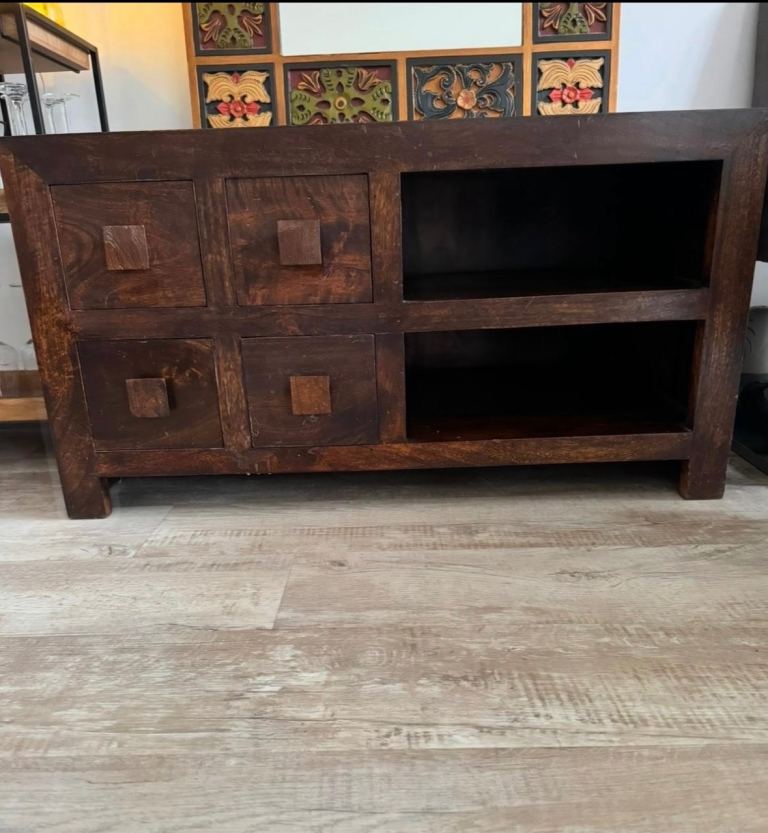 Solid mango wood sideboard 
