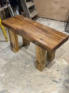 Handmade table or Boot changing Bench