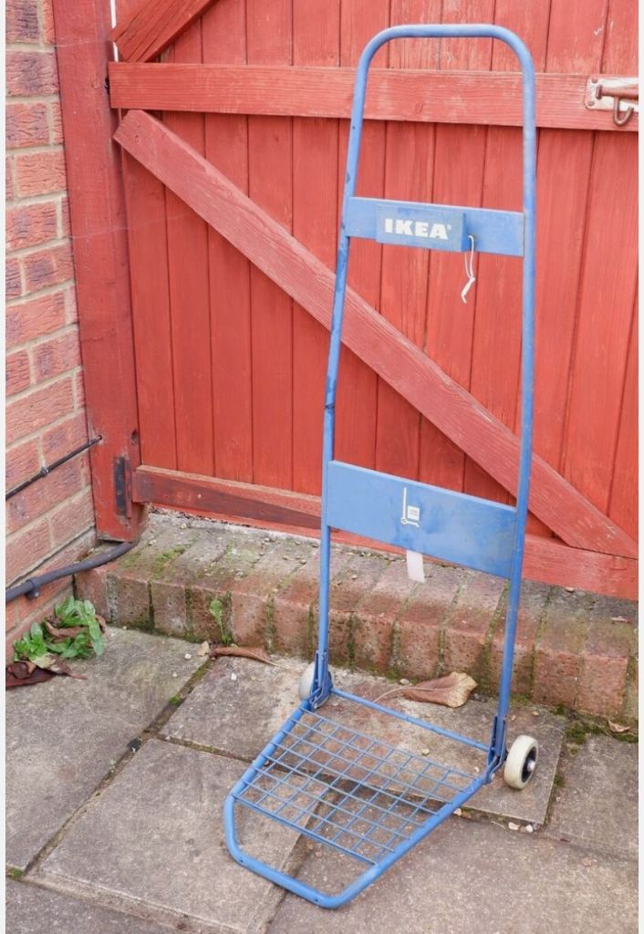 Ikea Metal Folding Foldable Platform Sack Trolley 30kg Max. Weight...