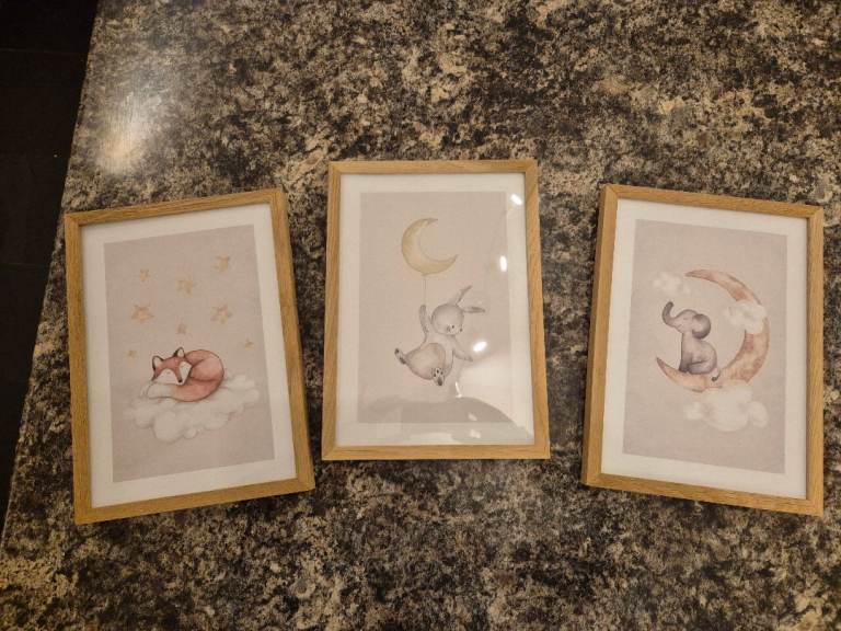Childrens framed artwork
