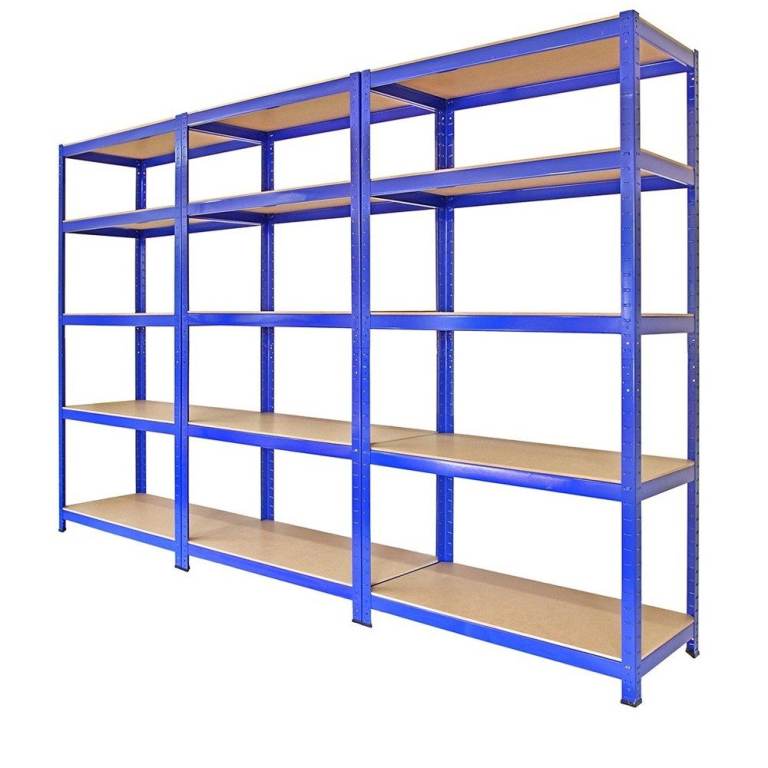 3 Metal Racking Bays, Garage Shelving, Storage Rack Units Shelves