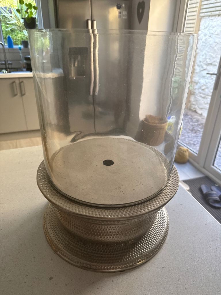 Large Glass Vase / Decorative Centrepiece